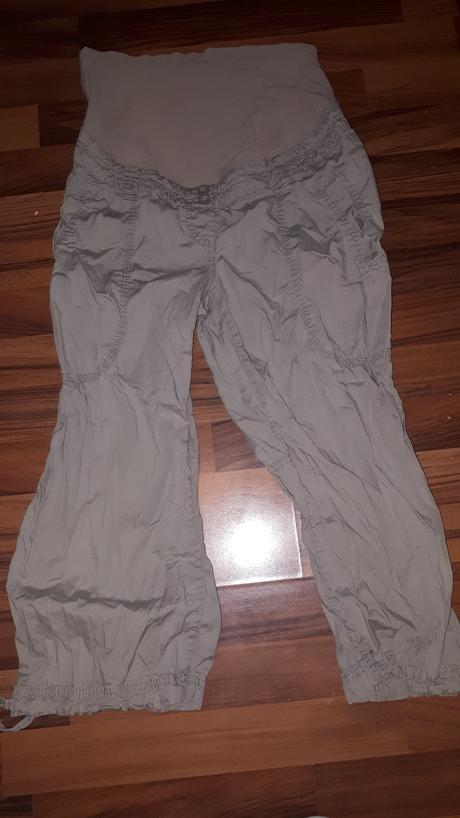 3/4 těhotenské kalhoty, h&m,38