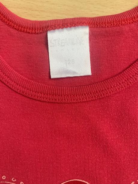 Malinové tílko & tričko streamline vel. 122/128, 122