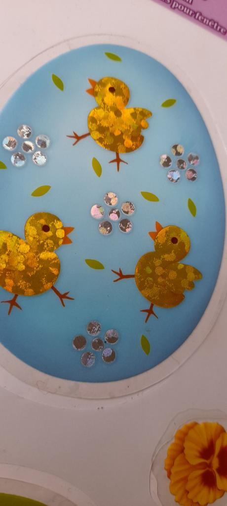 Okenni dekorace velikonoční zajíc s vajíčky, 