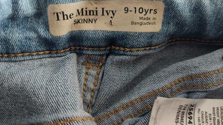 Rifle skiny trhané elastické dívčí v.140, marks & spencer,140