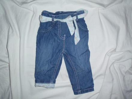 Luxusní odlehčené riflíky podšité bavlnou, george,68