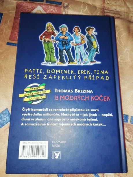 Kniha - čtyři kamarádi v akci - 13 modrých koček,