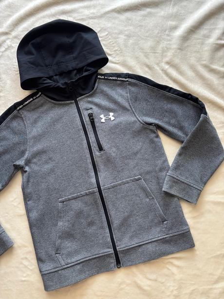 K11/ mikina šedá zn. under armour - v.146/152, under armour,152