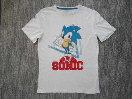 Bílé tričko triko krátký rukáv sonic, reserved,158