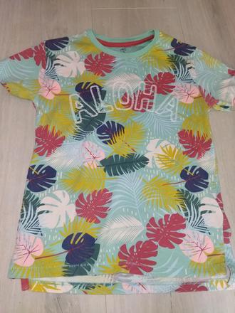 Tričko s listy 116, marks & spencer,116