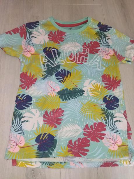 Tričko s listy 116, marks & spencer,116