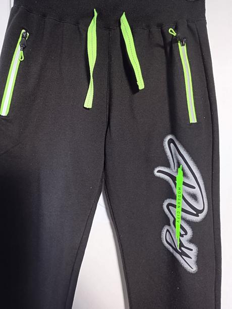 Bavlněné tepláky kugo vel 146 s reflexními prvky, kugo,146