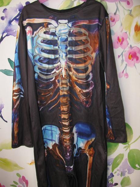 Karnevalový kostým overal kostlivec halloween,