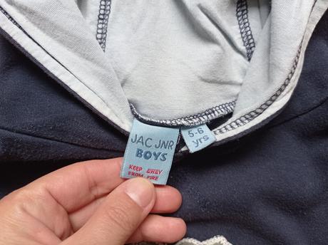 Triko krátký rukáv s kapucí 116 - jac, opice, jac,116