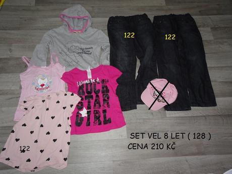 Set pro slečny vel  122 -128 - 6 ks, 122–134