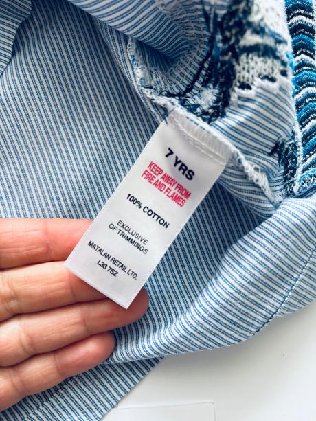 Ob/ tunika s proužky/ vyšívaná - v.7 let, 122