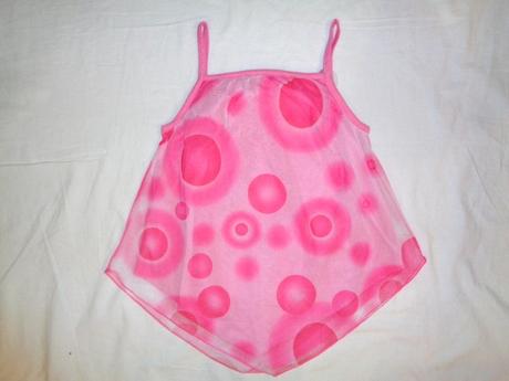 Luxusní růžový top s holčičkou, 140