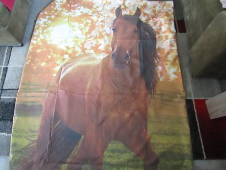 Dětské povlečení na velkou postel-koně, šířka (cm): 130,délka (cm): 200