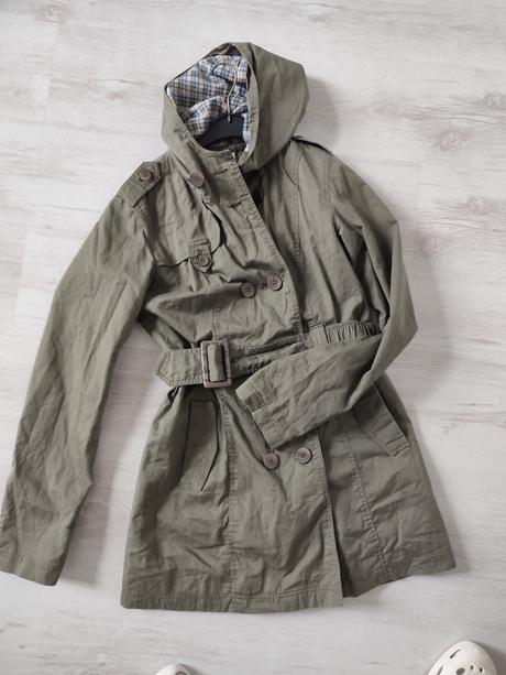 Khaki kabátek s kapucí orsay, velikost 36, orsay,36