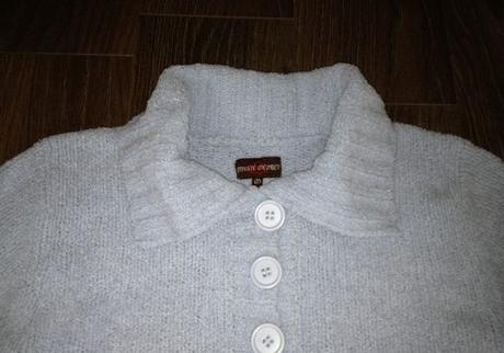 Modrý žinylkový svetr private member, m