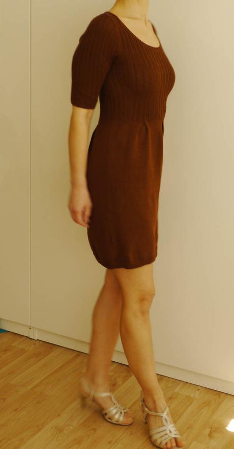 Hnede pletove saty mango v xs, mango,xs