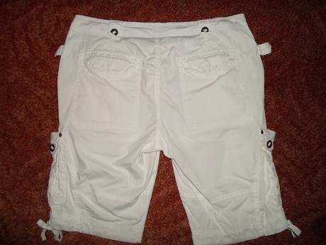Bílé kalhoty kraťasy šortky, 40