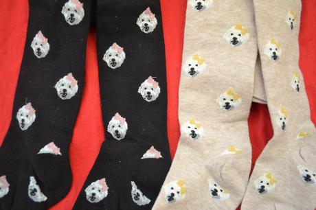 2x punčocháče s pejsky 86-98, 86 / 92 / 98