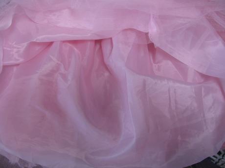 Krásná růžová tylová vícevrstvá sukně, 122