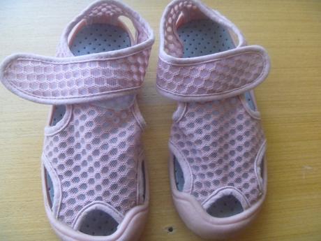 Světle růžové barefoot látkové sandály vel. 25, 25