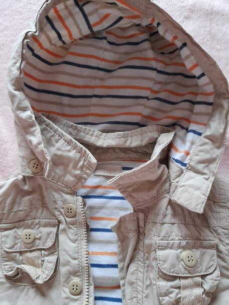 Béžová bunda slabší přechofová bambini s pejsky, bambini,74