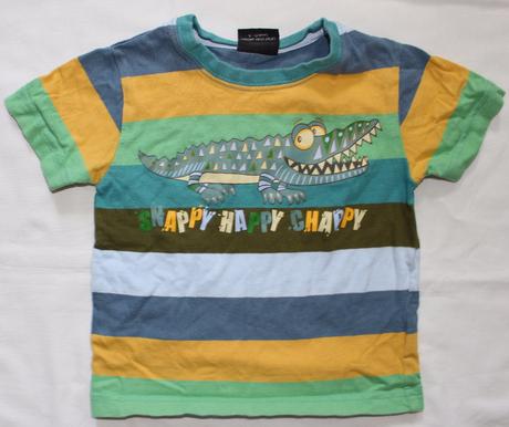 Au59. tričko s krokodýlem 9-12 měs., next,80