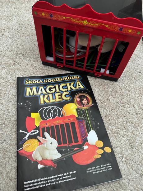 Škola kouzel kouzelná klec, triky s králíkem, 