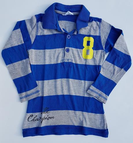 F378 chlapecké polo triko pruhy vel. 98-104, 98