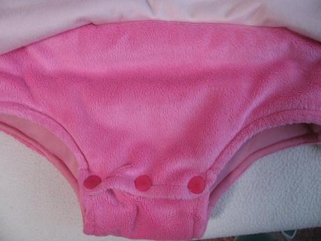 Růžový kostým včelky cloudbabies baba, 