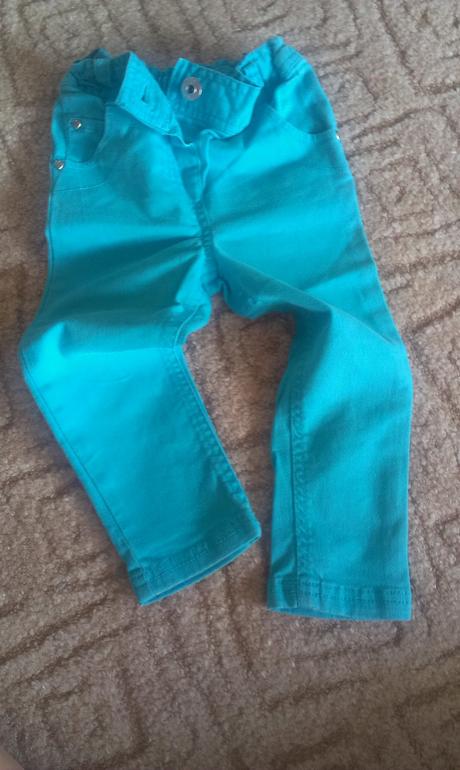 Krásné riflové kalhoty vel.92 top stav, f&f,92