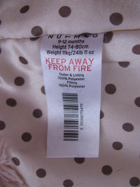 Kožešinový růžový kabátek - 9-12 měs., nutmeg,80