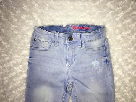 Modré skinny fit rifle/džíny h&m, h&m,104