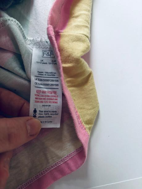 Ob/ šaty letní s pruhy - v.11/12 let, f&f,152