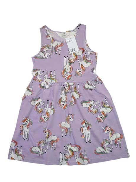 Hm bavlněné šaty s jednorožci vel. 122/128, h&m,122 / 128