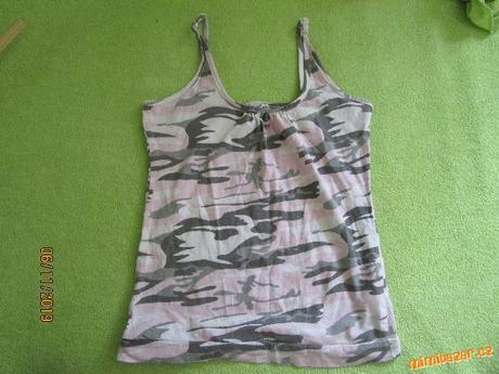 Top tričko maskáčové, 146