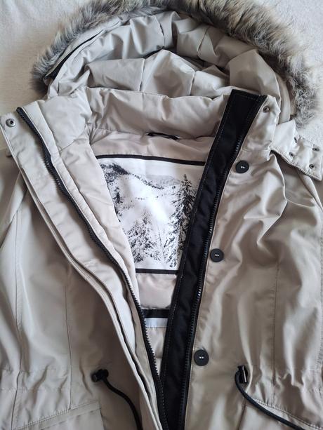 Dámská zimní bunda / parka s kapucí, c&a,38
