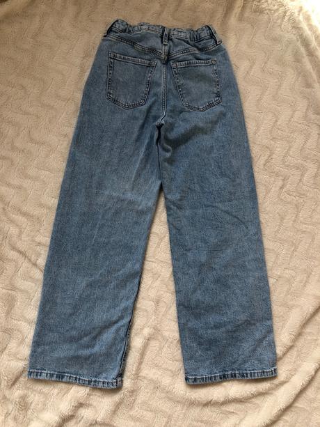 Dziny siroke h&m wide leg high waist 146, h&m,146