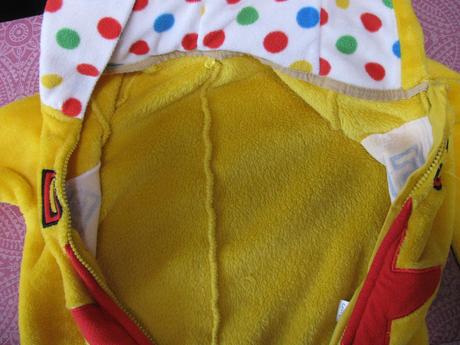 Krásný fleecový overal s kapucí na spaní, george,128