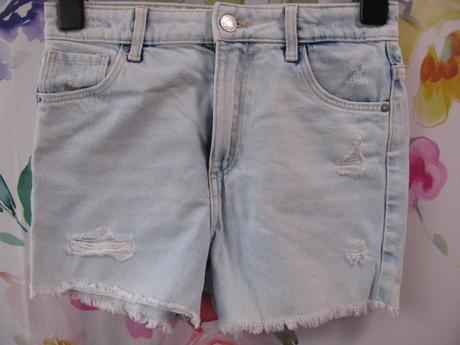 Džínové trhané kraťasy h&m, h&m,146