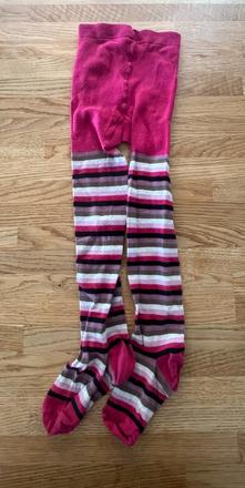 Punčocháče růžové s přoužky vel. 128, 128