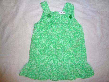 Nádherné zelené květované manžestrové šaty, f&f,74