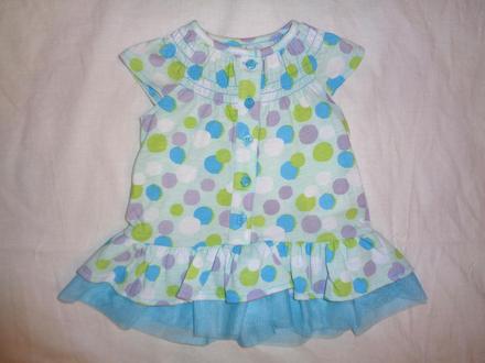 Luxusní tyrkysové šaty pro nejmenší, 62