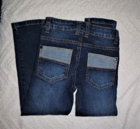 Džíny klučičí vel.110-116 hubenější postava, lupilu,110