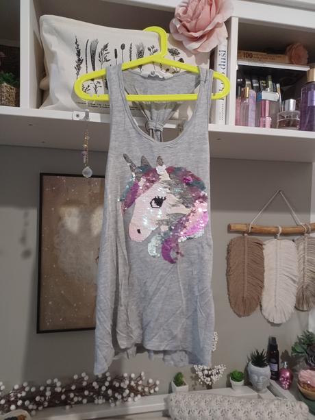 Top s měnícími flitry 170 / s-m, h&m,164