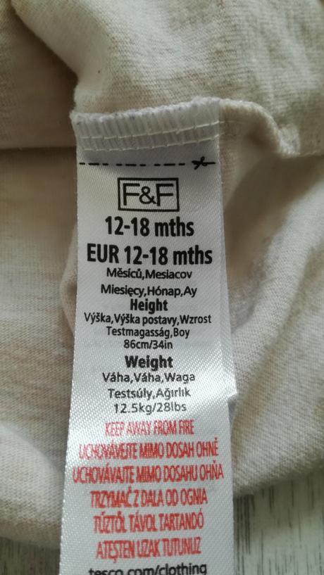 Tričko krátký rukáv holka, f&f,86