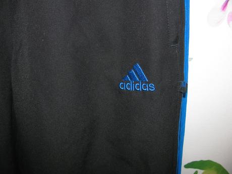 Černé volnočasové podšité kalhoty adidas, adidas,158