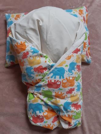 Péřová zavinovačka + polštářek, 