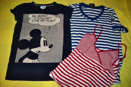 3x letní dívčí/ dámské tričko v.s/m, disney,s