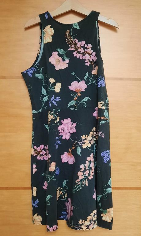 Tmavé kvetovane šaty h&m, h&m,146
