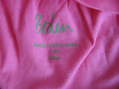 Růžové elastické tričko, mini boden,128